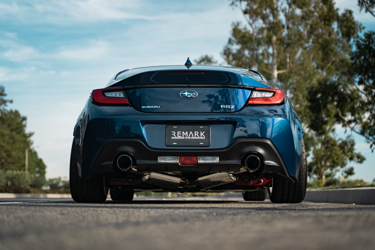 REMARK Elite Spec CatBack Exhaust, Toyota GR86 / Subaru BRZ 2022+, Stainless Steel Tip Cover - RK-C2063T-04