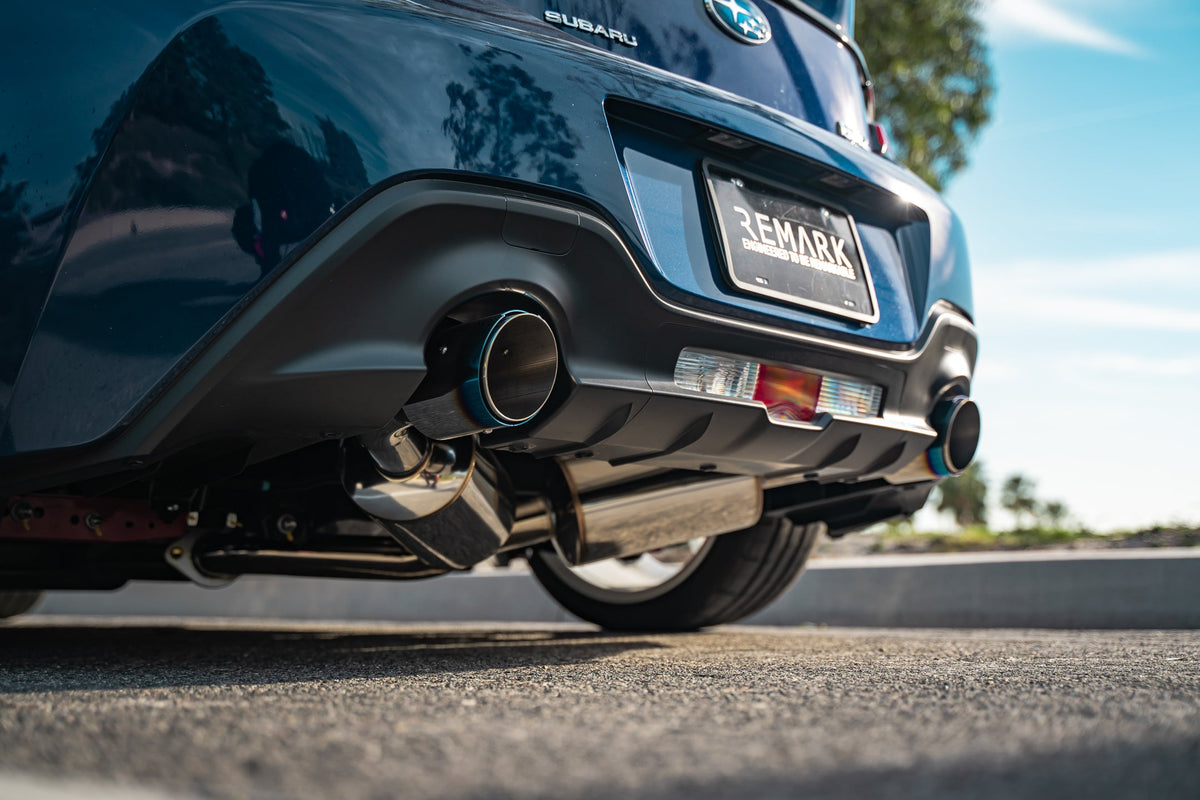 REMARK Elite Spec CatBack Exhaust, Toyota GR86 / Subaru BRZ 2022+, Stainless Steel Tip Cover - RK-C2063T-04