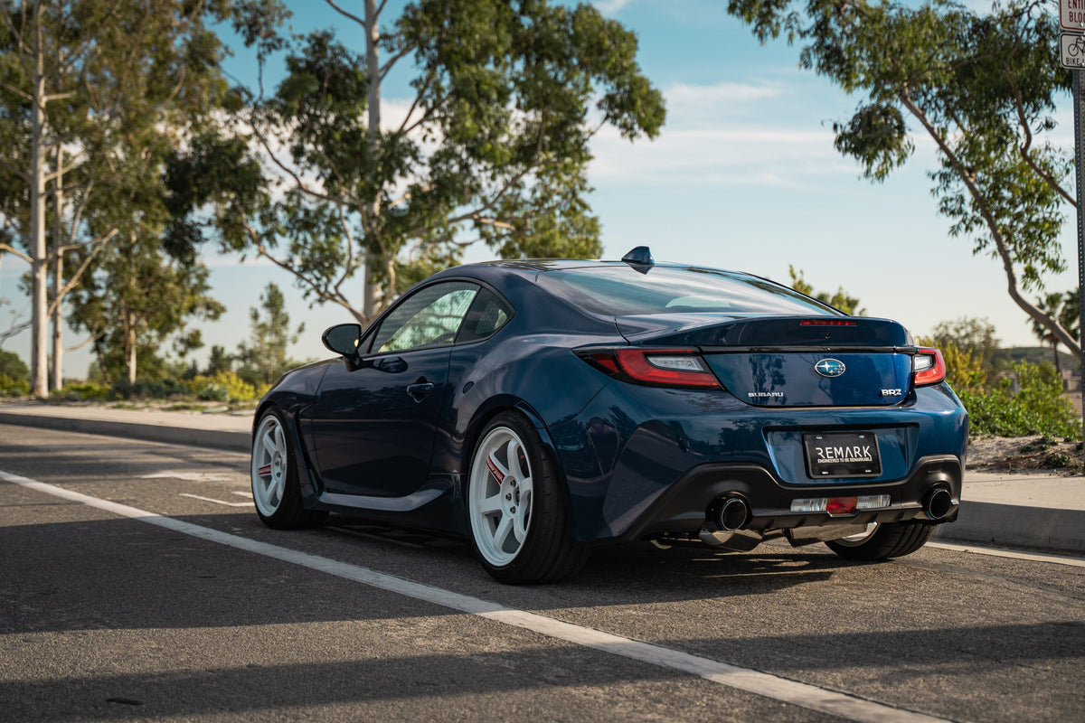 REMARK Elite Spec CatBack Exhaust, Toyota GR86 / Subaru BRZ 2022+, Burnt Stainless Tip Cover - RK-C2063T-04T