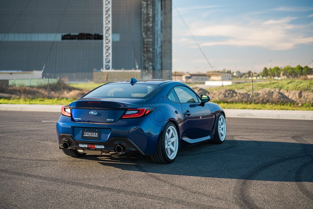 REMARK Elite Spec CatBack Exhaust, Toyota GR86 / Subaru BRZ 2022+, Burnt Stainless Tip Cover - RK-C2063T-04T
