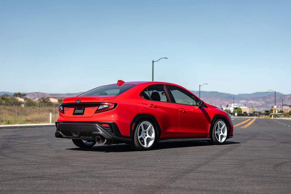 Remark 22+ Subaru WRX (VB) R1 Spec Single-Exit Stainless Catback Exhaust (Resonated) - RK-C1076S-03C
