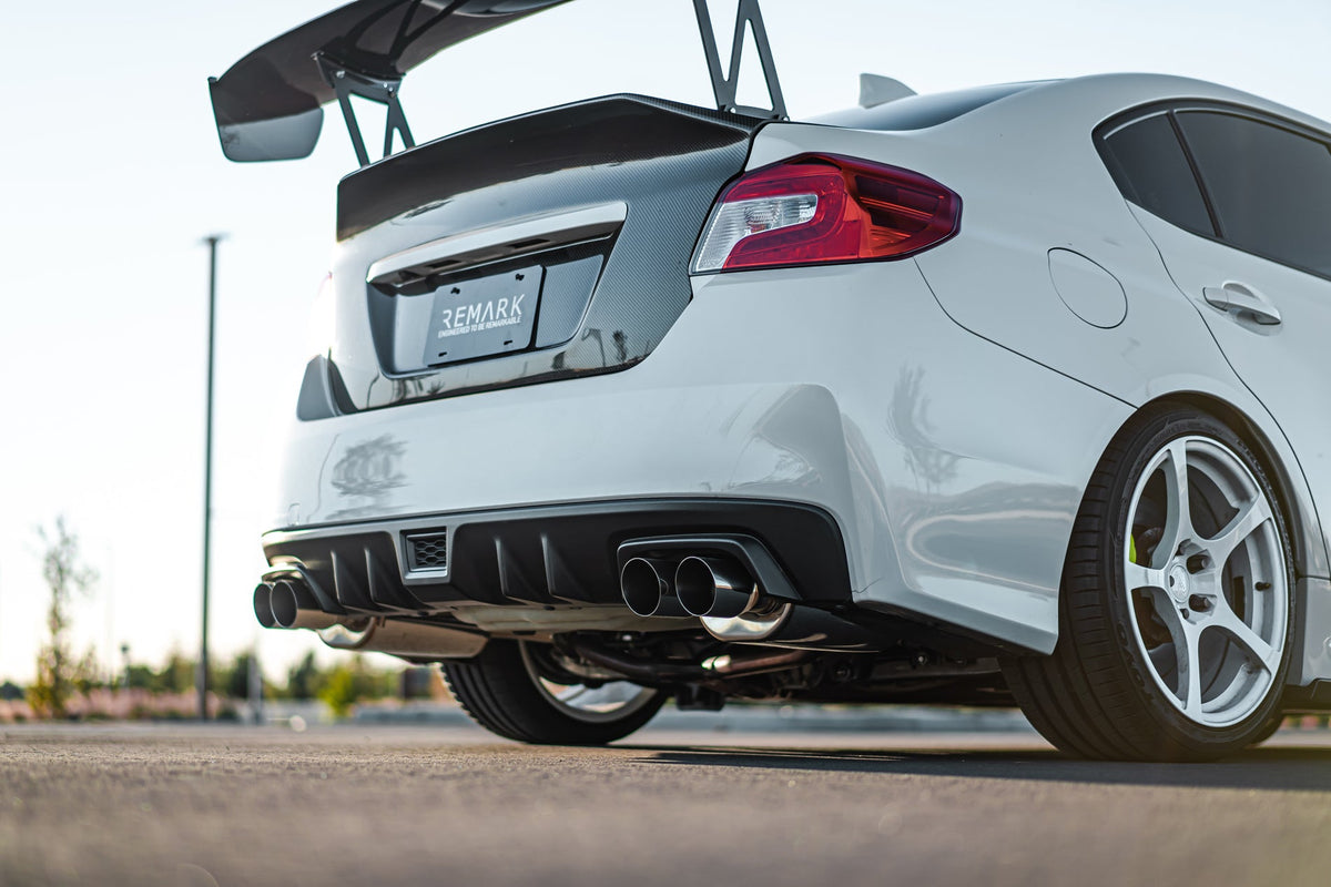 Remark 15-21 Subaru WRX/STI VA Axle Back Exhaust w/Burnt Stainless Steel Dual Wall Tip - RO-TTVA-DM