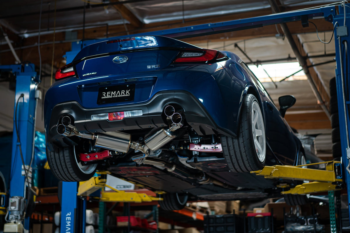 REMARK Sports Touring CatBack Exhaust, Toyota GR86 / Subaru BRZ 2022+, Burnt Stainless Tip - RK-C4063T-04T