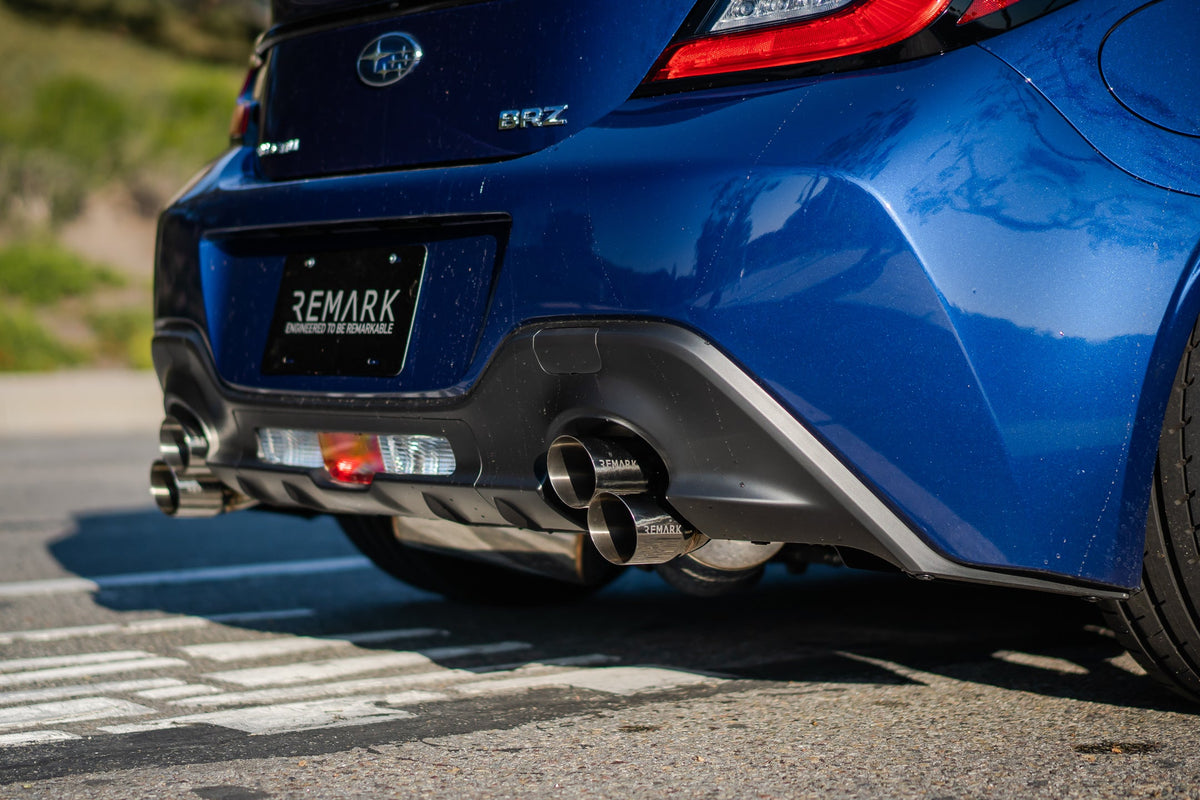 REMARK Sports Touring CatBack Exhaust, Toyota GR86 / Subaru BRZ 2022+, Burnt Stainless Tip - RK-C4063T-04T