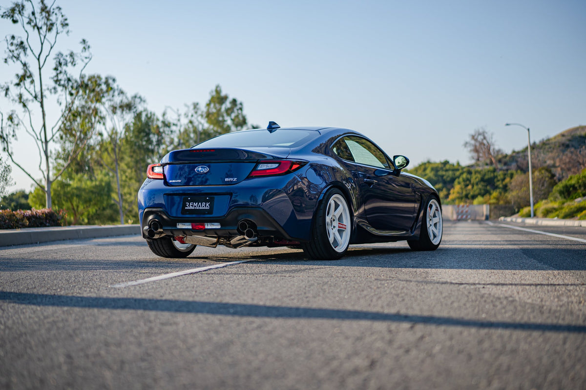 REMARK Sports Touring CatBack Exhaust, Toyota GR86 / Subaru BRZ 2022+, Burnt Stainless Tip - RK-C4063T-04T