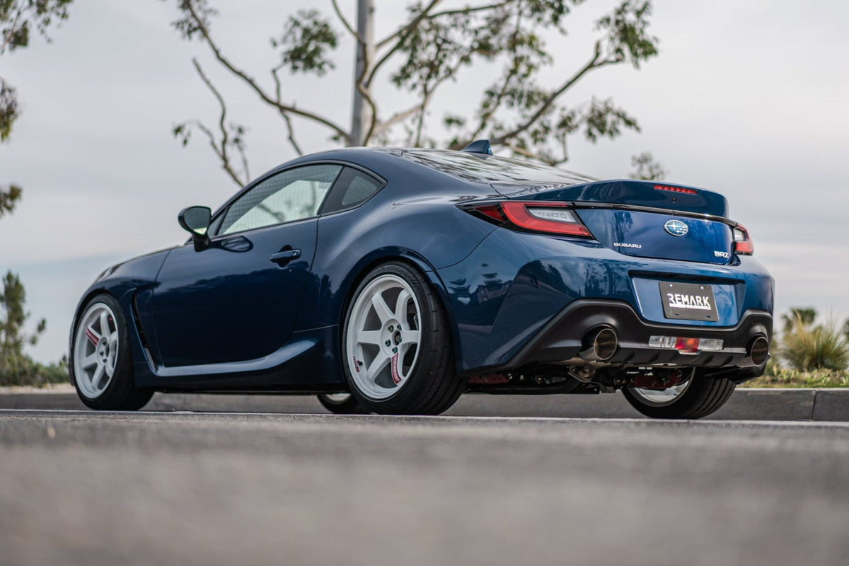 Remark 2022+ Subaru BRZ/Toyota GR86 Axle Back Exhaust w/Stainless Steel Single Wall Tip - RO-TSZ8-S