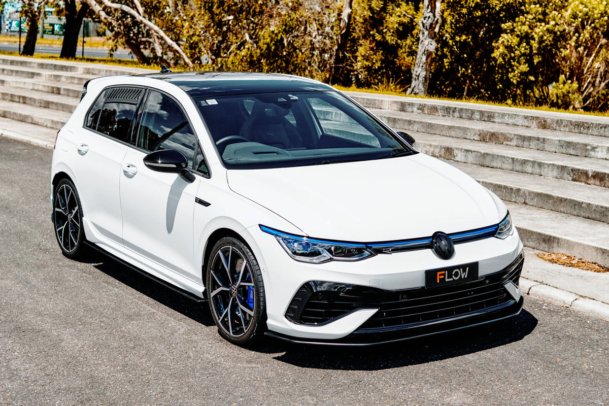 Flow Designs - MK8 Golf R Chassis Mounted Front Lip Splitter
