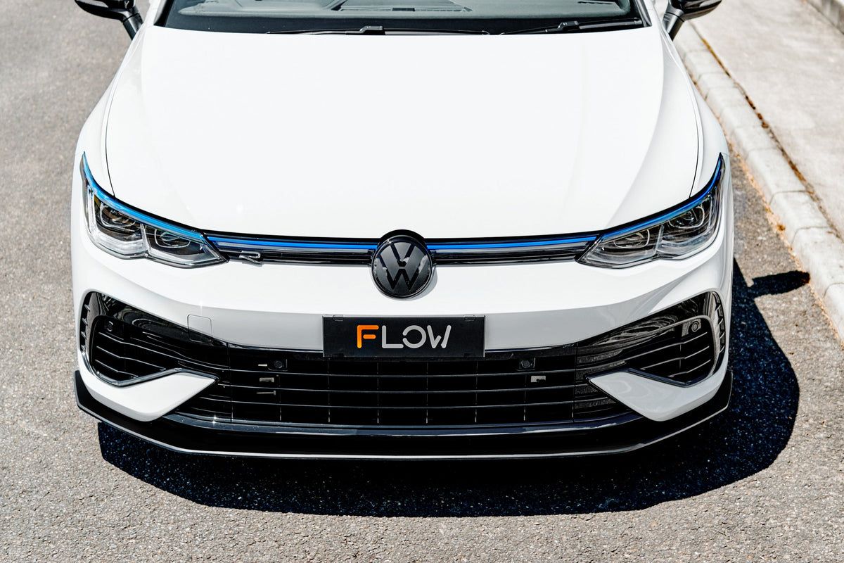 Flow Designs - MK8 Golf R Chassis Mounted Front Lip Splitter