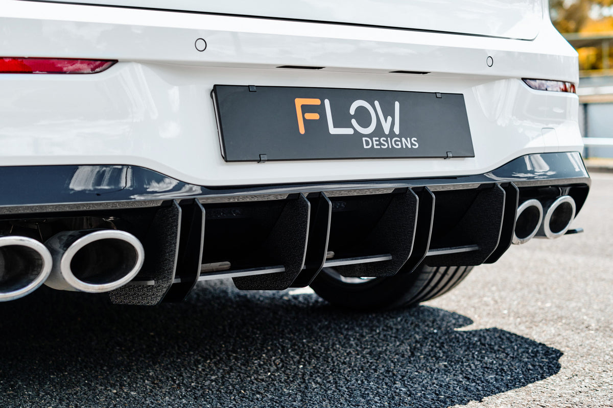 Flow Designs - MK8 Golf R Flow-Lock Rear Diffuser