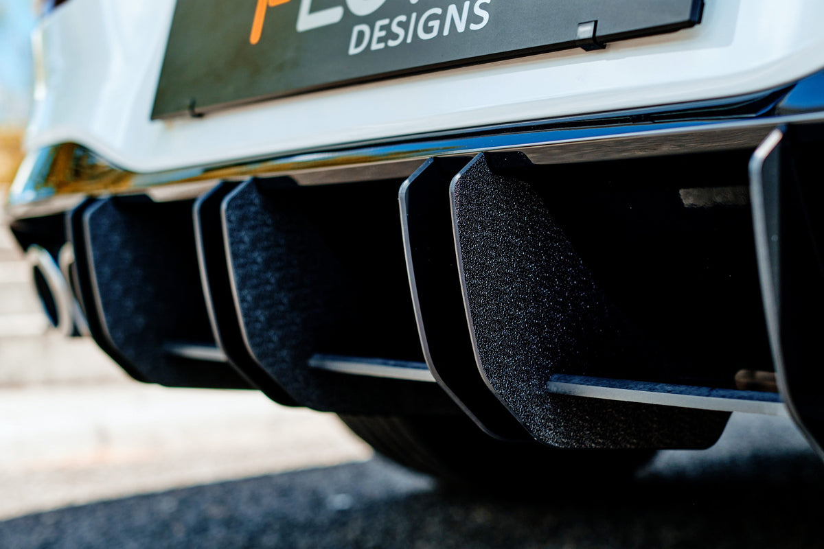 Flow Designs - MK8 Golf R Flow-Lock Rear Diffuser
