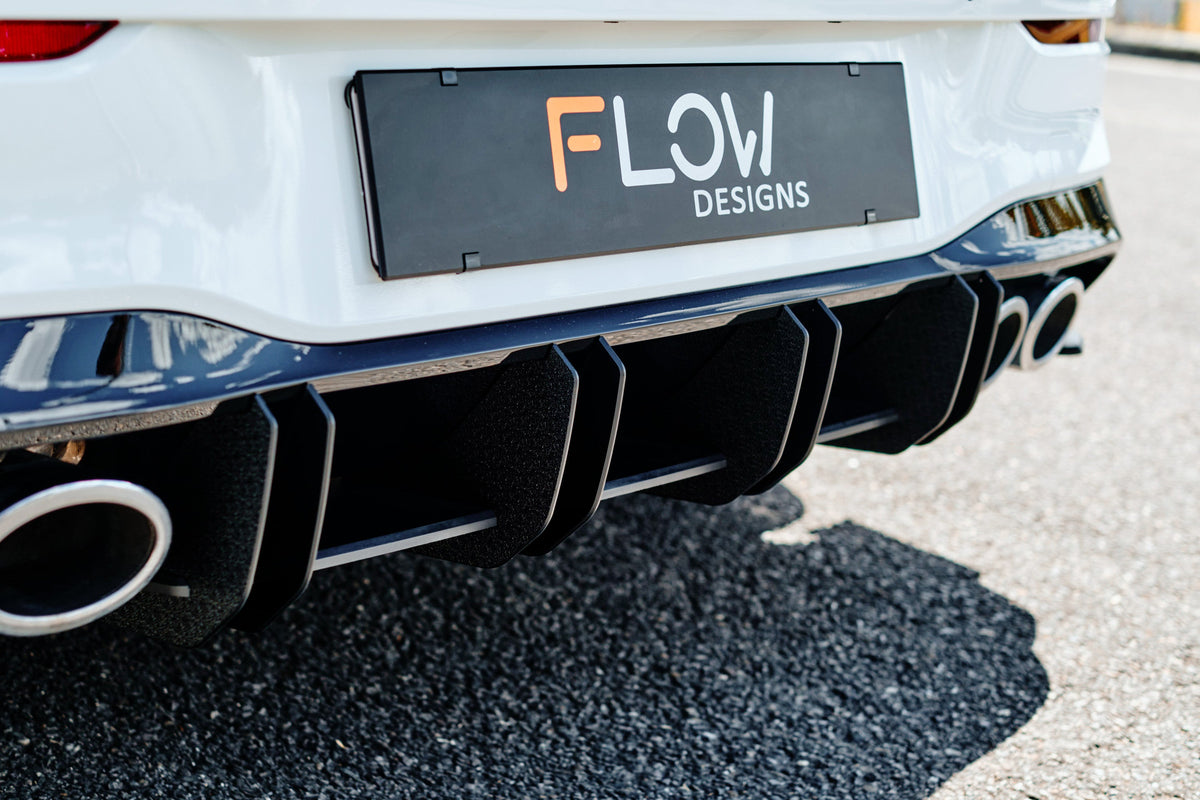 Flow Designs - MK8 Golf R Flow-Lock Rear Diffuser