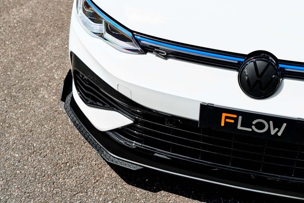 Flow Designs - MK8 Golf R Chassis Mounted Front Lip Splitter