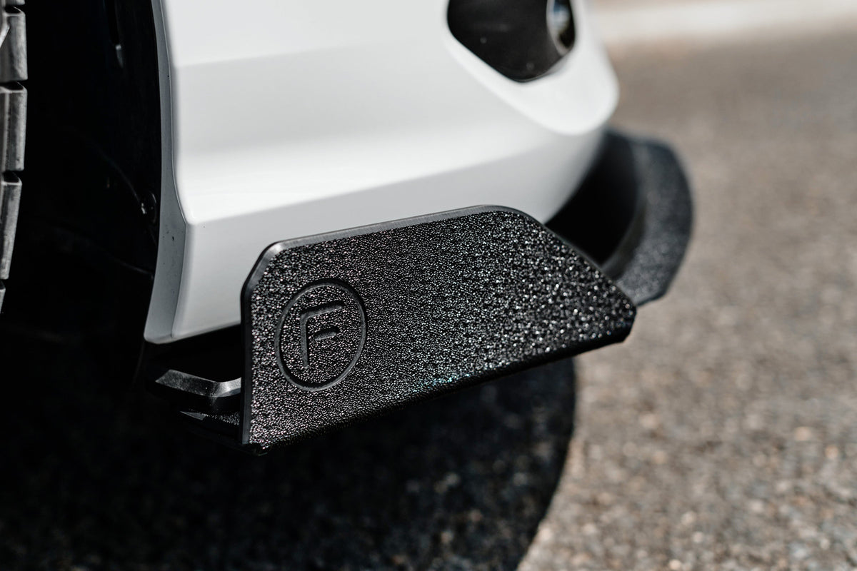 Flow Designs - MK8 Golf R Chassis Mounted Front Lip Splitter