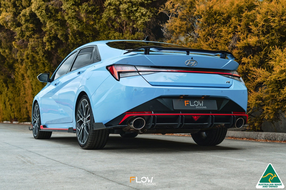 Flow Designs - CN7 Elantra N Sedan 21-23 Flow-Lock Rear Diffuser
