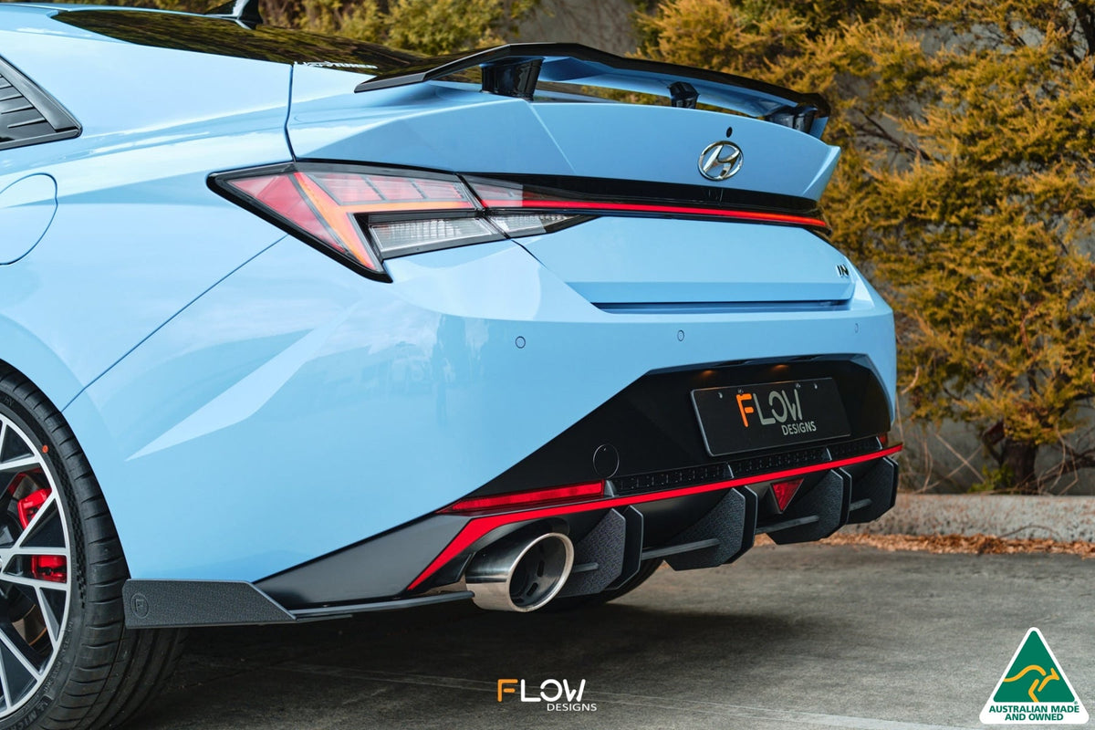 Flow Designs - CN7 Elantra N Sedan 21-23 Flow-Lock Rear Diffuser