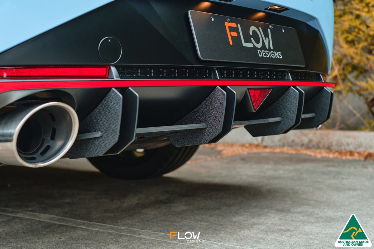 Flow Designs - CN7 Elantra N Sedan 21-23 Flow-Lock Rear Diffuser