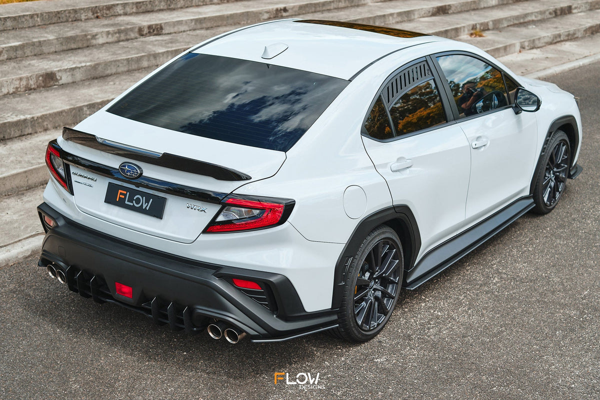 Flow Designs - VB WRX Side Skirt Splitters (TEXTURED: Pair)