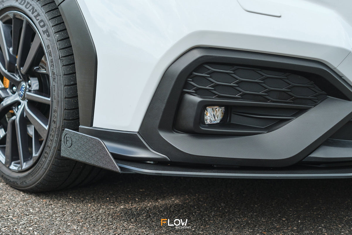 Flow Designs - VB WRX Front Lip Splitter (TEXTURED)