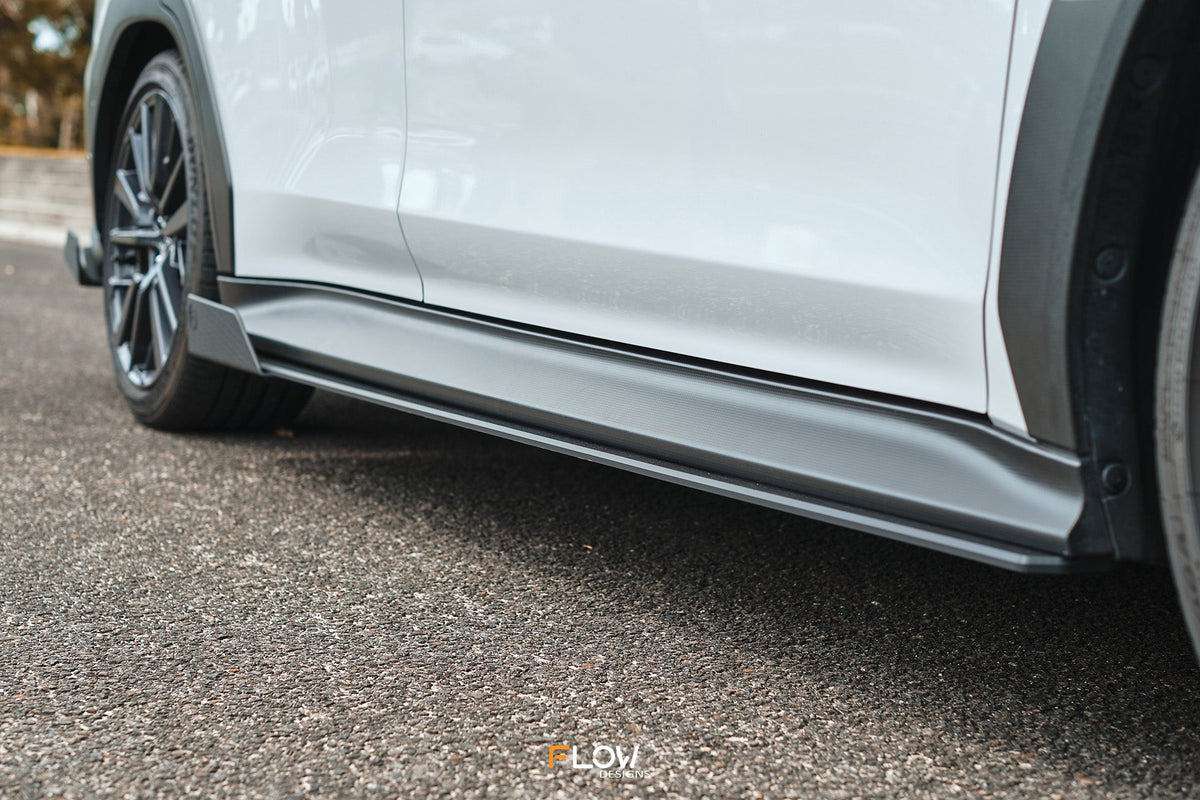 Flow Designs - VB WRX Side Skirt Splitters (TEXTURED: Pair)