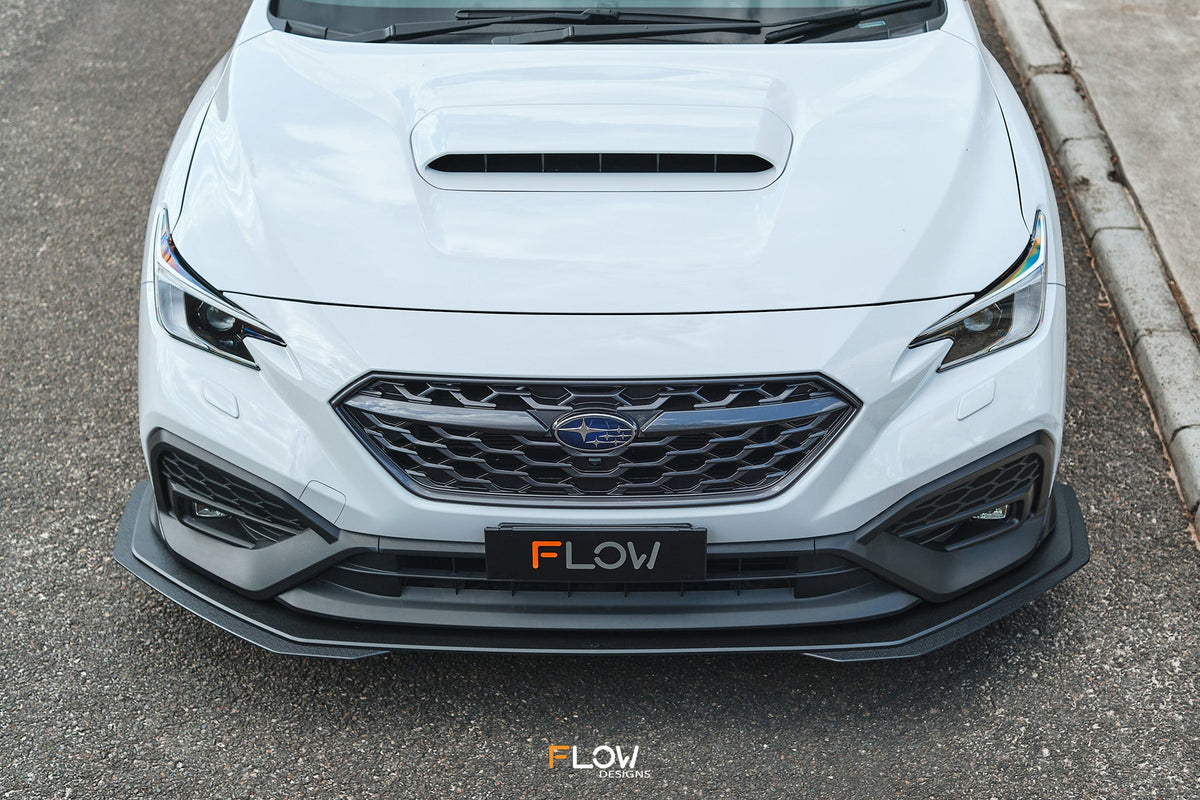 Flow Designs - VB WRX Front Lip Splitter (TEXTURED)