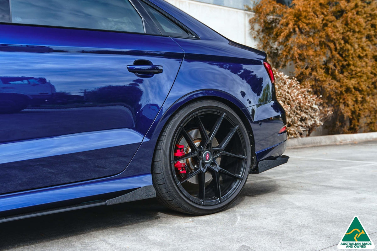 Flow Designs - S3 8V Sedan Facelift Rear Spat Winglets (Pair)