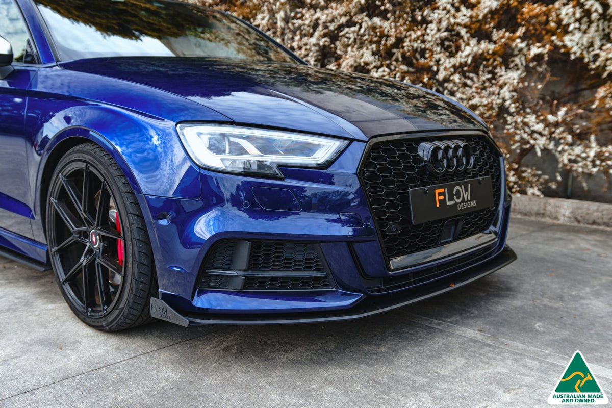 Flow Designs - S3 8V Sedan Facelift  Front Lip Splitter Winglets (Pair)