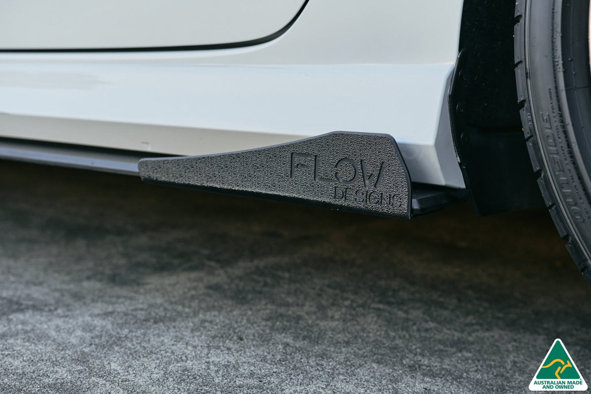 Flow Designs - RS3 8V Sedan Facelift Side Skirt Splitter Winglets (Pair)