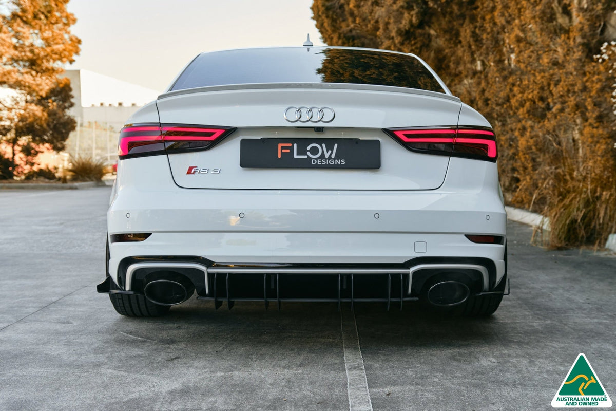 Flow Designs - RS3 8V Sedan Facelift Flow-Lock Rear Diffuser