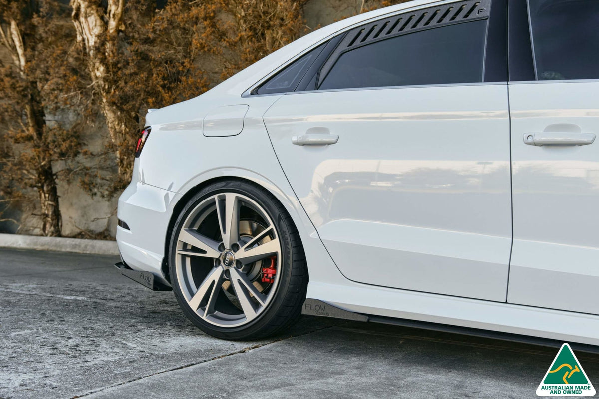 Flow Designs - RS3 8V Sedan Facelift Side Skirt Splitter Winglets (Pair)