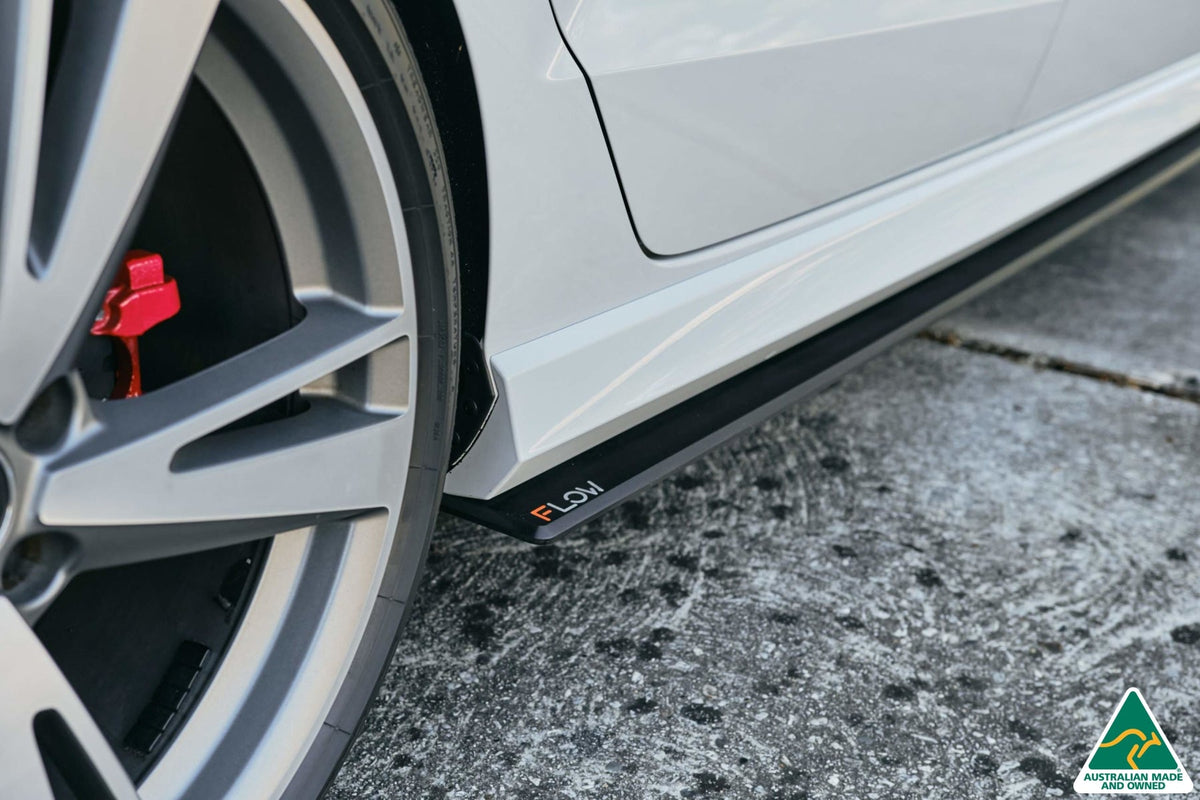 Flow Designs - RS3 8V Sedan Facelift Side Skirt Splitters (Pair)