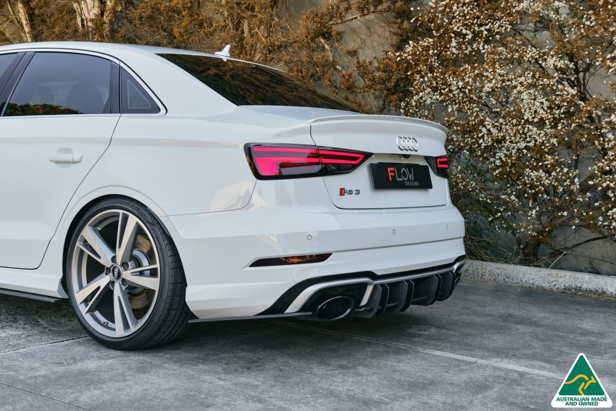 Flow Designs - RS3 8V Sedan Facelift Flow-Lock Rear Diffuser