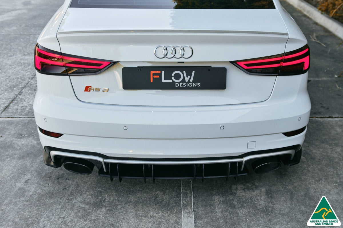 Flow Designs - RS3 8V Sedan Facelift Flow-Lock Rear Diffuser