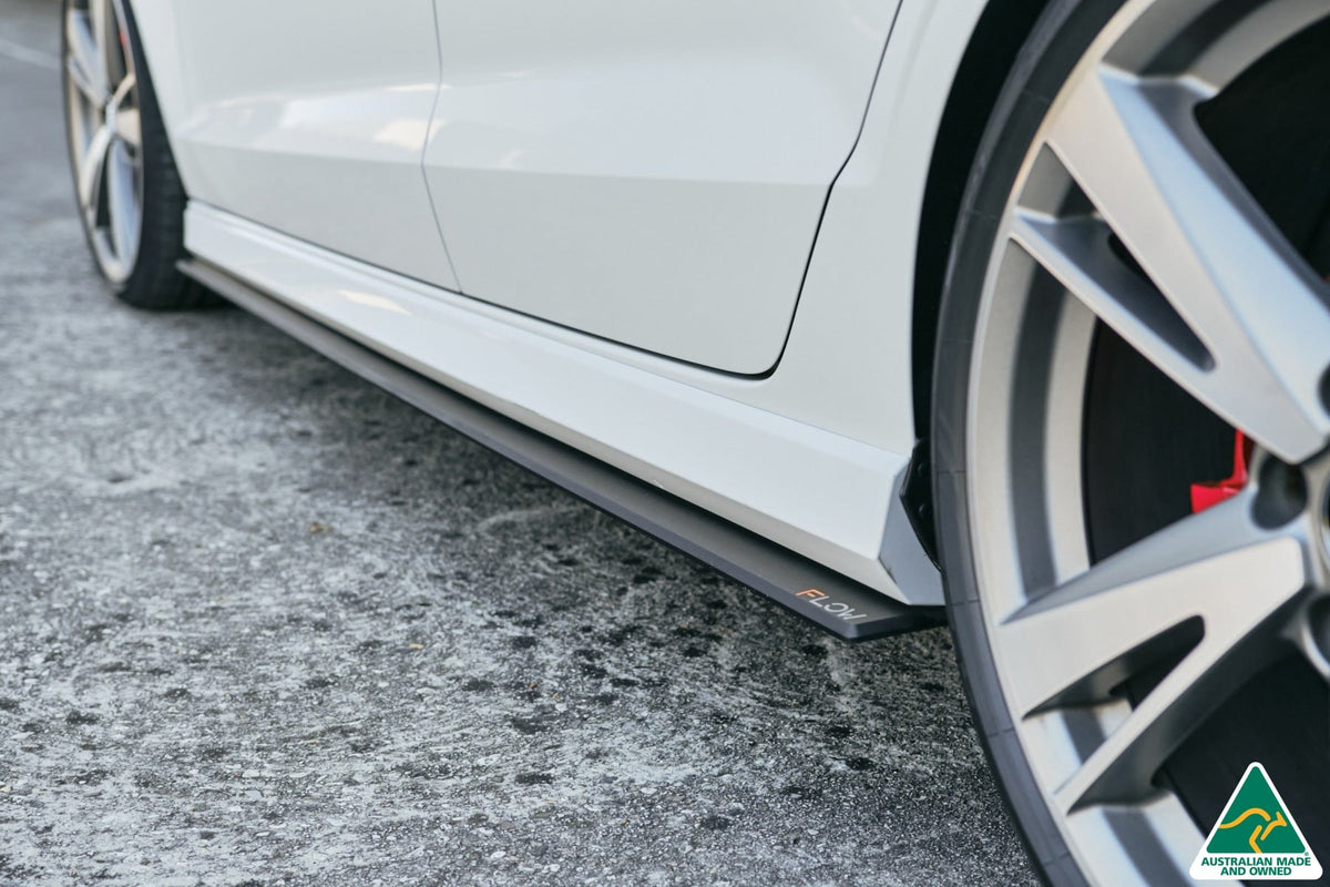 Flow Designs - RS3 8V Sedan Facelift Side Skirt Splitters (Pair)