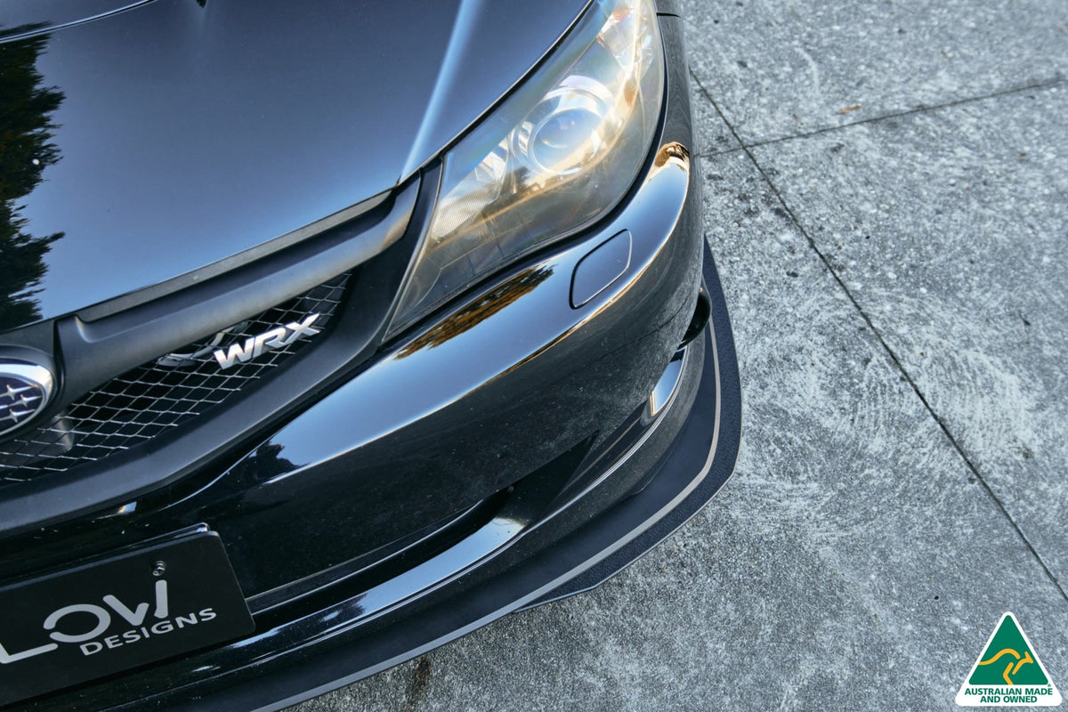 Flow Designs - Impreza WRX/RS G3 Hatch PFL Front Lip Splitter Extensions (Pair)