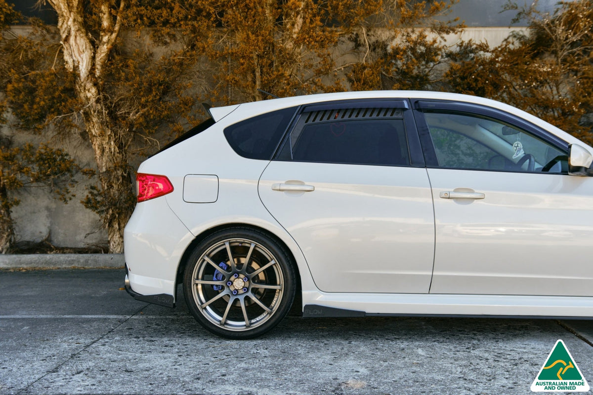 Flow Designs - Impreza WRX/RS G3 Hatch PFL Side Skirt Splitter Winglets (Pair)