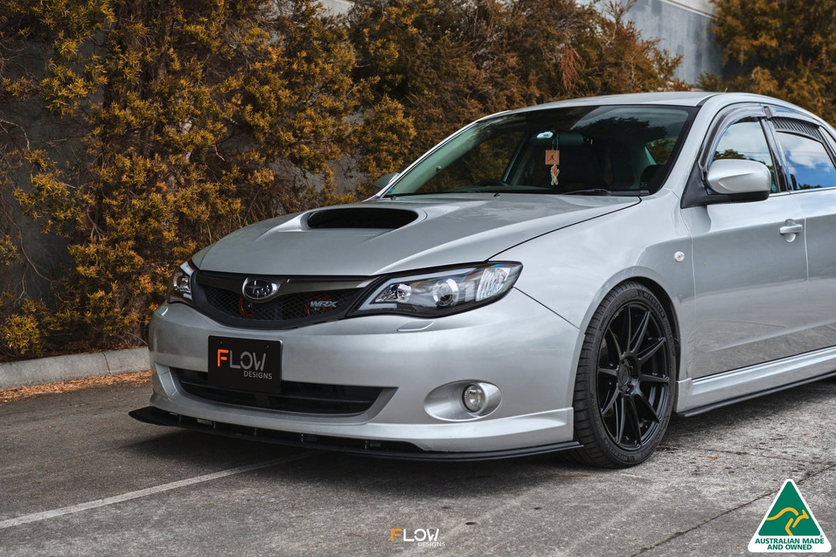 Flow Designs - Impreza WRX/RS G3 Sedan PFL Front Lip Splitter Extensions (Pair)