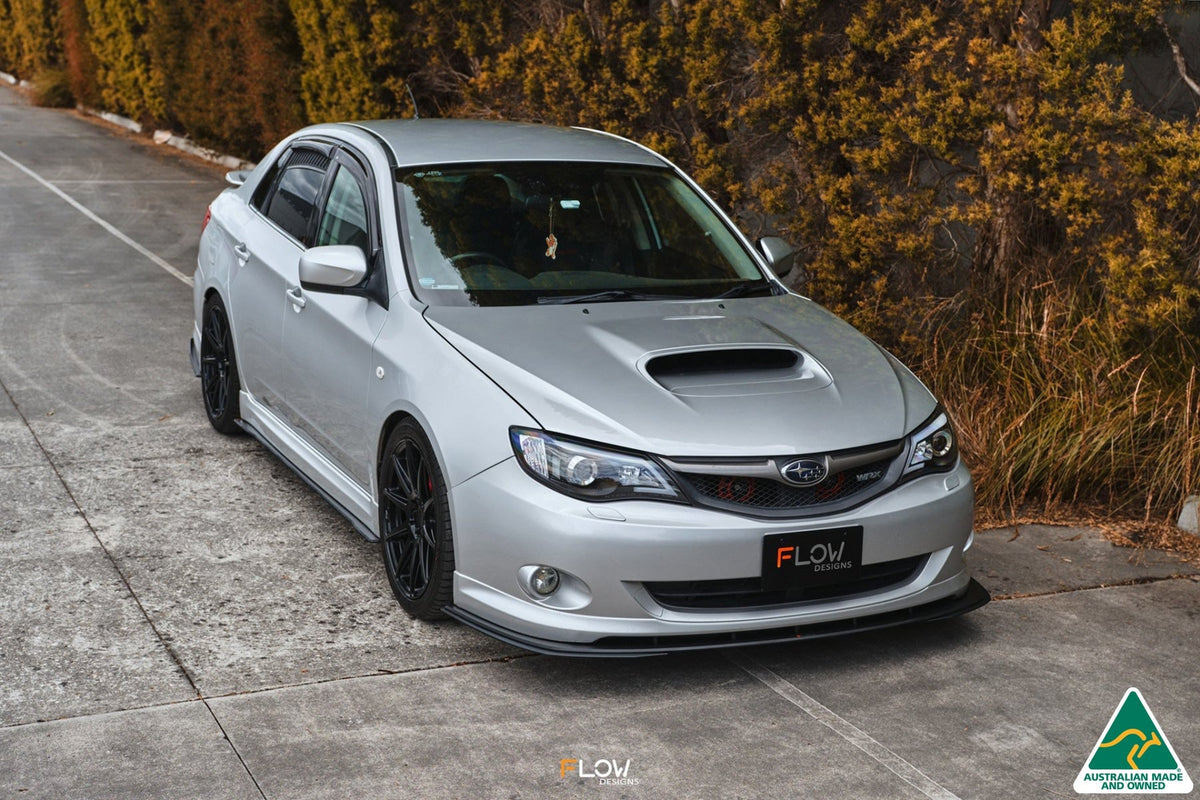 Flow Designs - Impreza WRX/RS G3 Sedan PFL Front Lip Splitter Extensions (Pair)