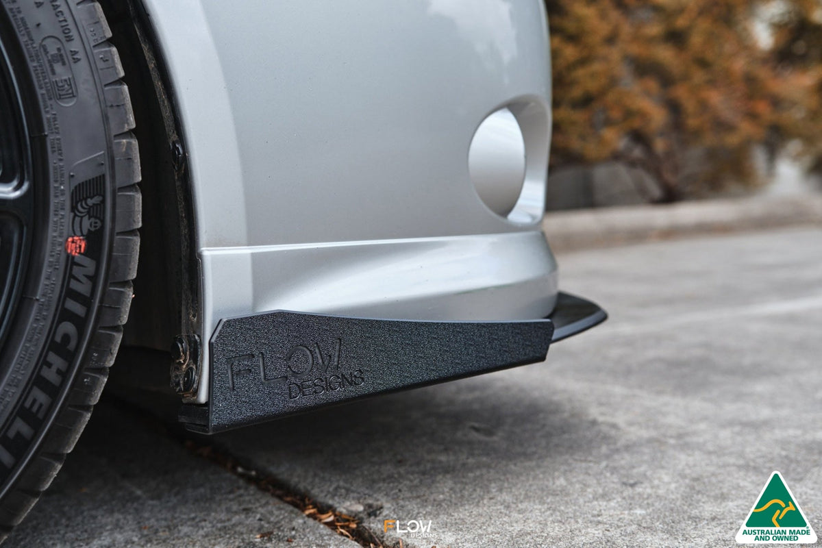 Flow Designs - Impreza WRX/RS G3 Sedan PFL Front Lip Splitter &amp; Mounting Brace