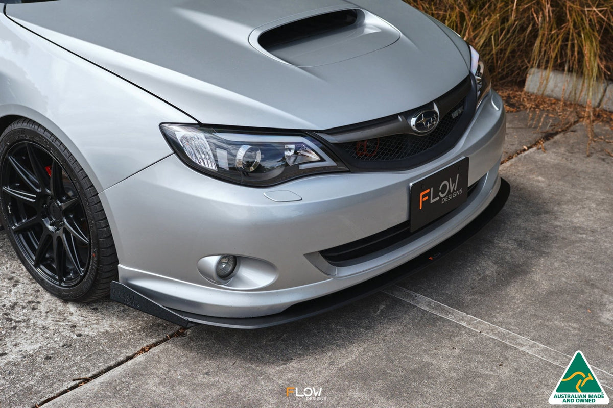 Flow Designs - Impreza WRX/RS G3 Sedan PFL Front Lip Splitter Winglets (Pair)