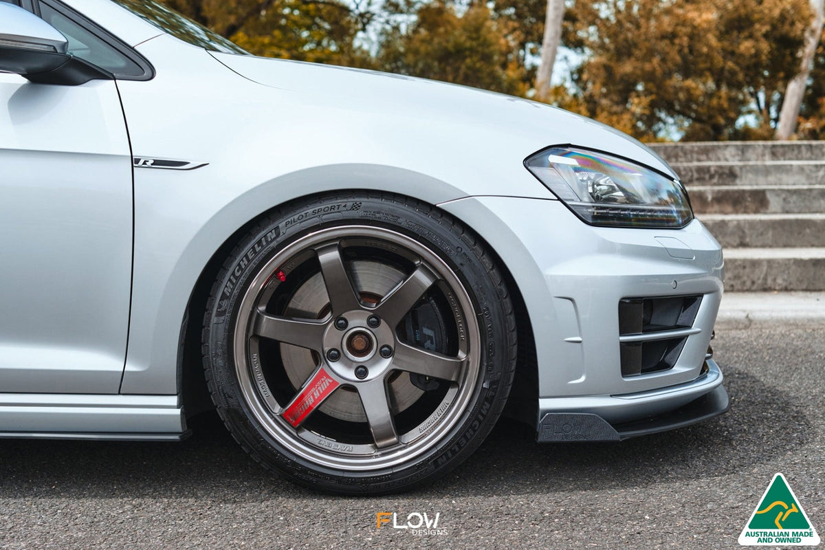 Flow Designs - MK7 Golf R (USDM) Chassis Mounted Front Lip Splitter V3