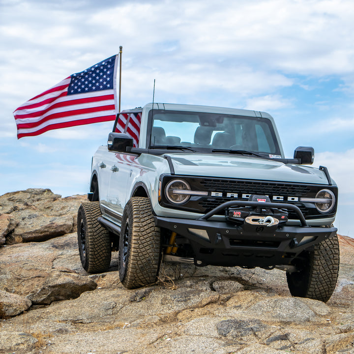Turn Offroad 2021+ Ford Bronco HD Tailgate Flag Mount - EAF2-M1 for 2021-2026 Ford Bronco - side view