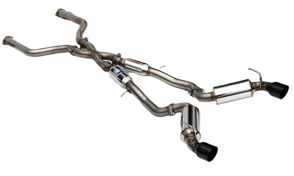 Invidia 2022+ Nissan Z 70mm N1 Cat Back Exhaust - Black Tips - HS22N4Z7GD1SBL for 2023-2025 Nissan Z - front view