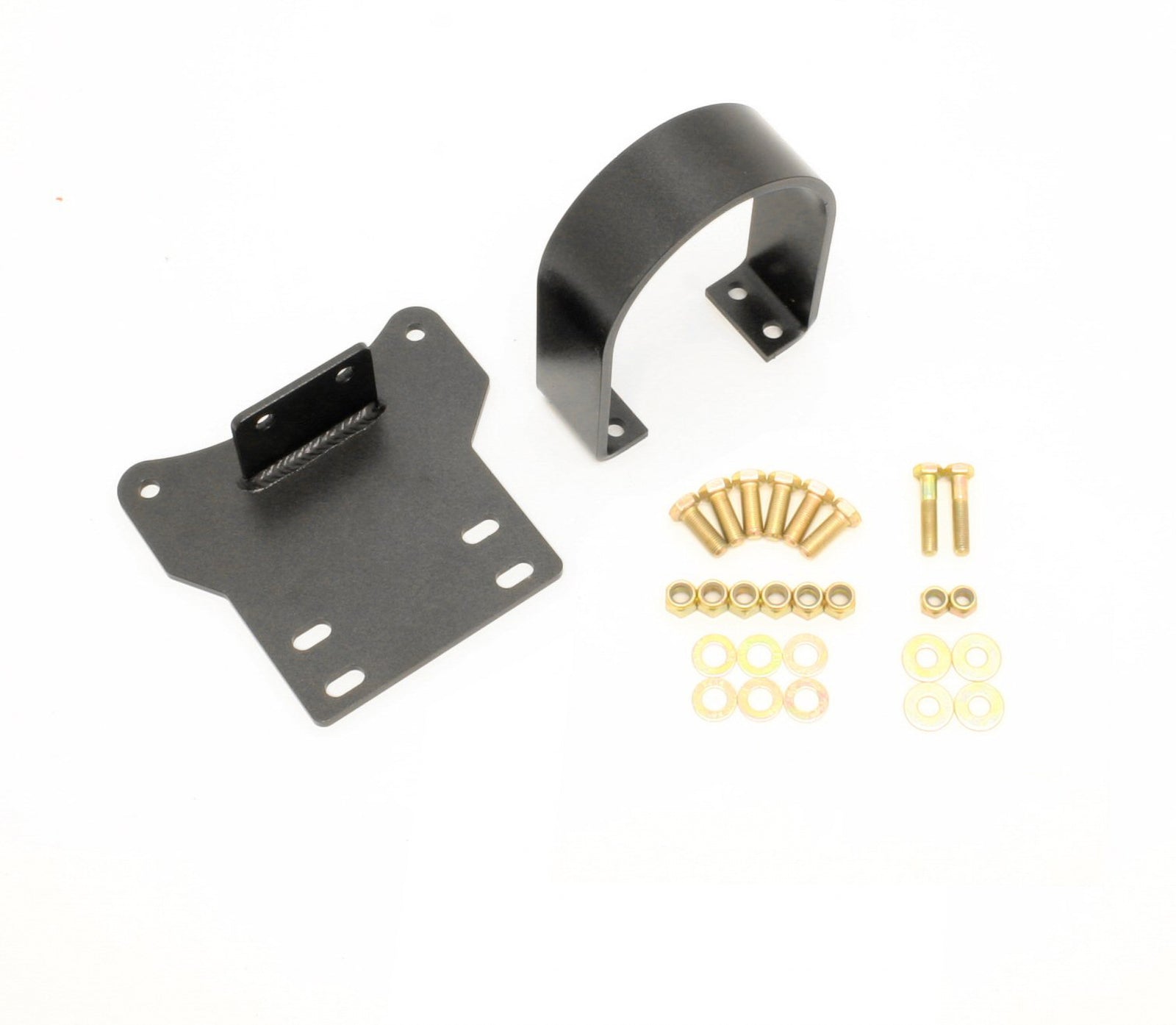 BMR 14-17 Chevy SS Auto Transmission Front Driveshaft Safety Loop - Black Hammertone - DSL018H