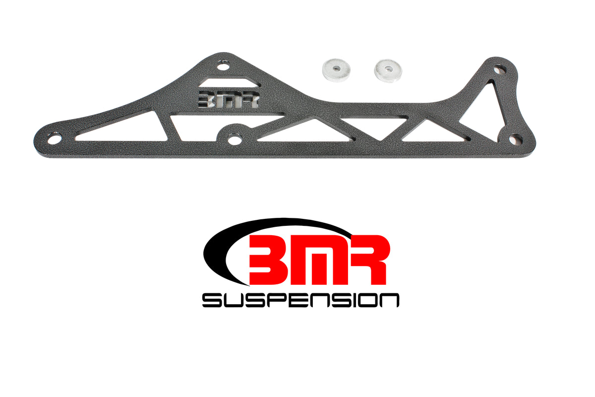 BMR 16-17 6th Gen Camaro Steel Driveshaft Tunnel Brace - Black Hammertone - DTB005H