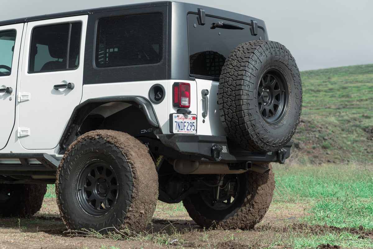 DV8 Offroad - 2007-2018 Jeep Wrangler JK | MTO Series Rear Bumper - RBJK-13