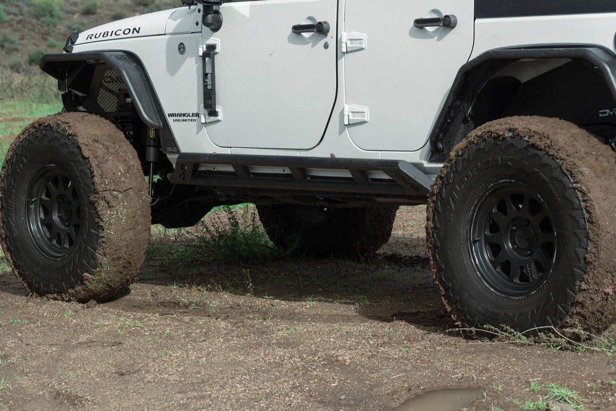 DV8 Offroad - 2007-2018 Jeep Wrangler JK 4-Door Rock Sliders - SRJK-07