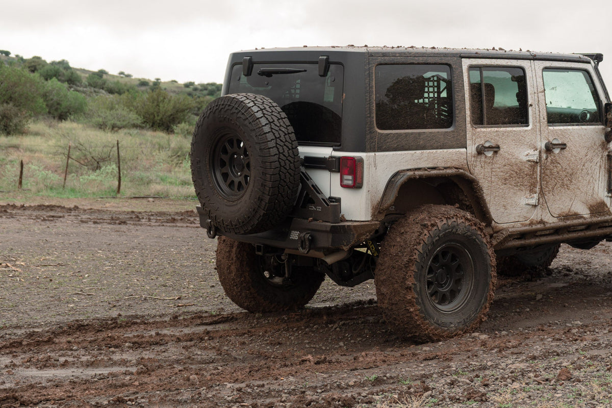 DV8 Offroad - 2007-2018 Wrangler JK | Tire Carrier for MTO Bumper - TCJK-13