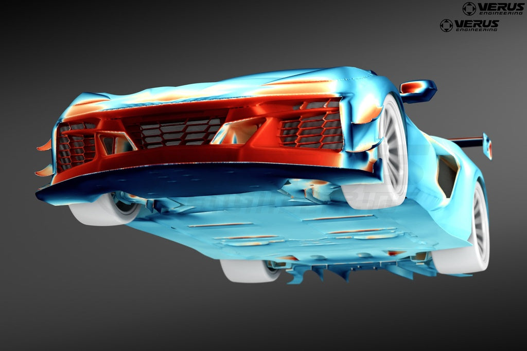 Verus - Dual Element Dive Plane (Canard) Kit - Corvette Z06(C8) - A0752A for 2020-2026 Chevrolet Corvette - front view