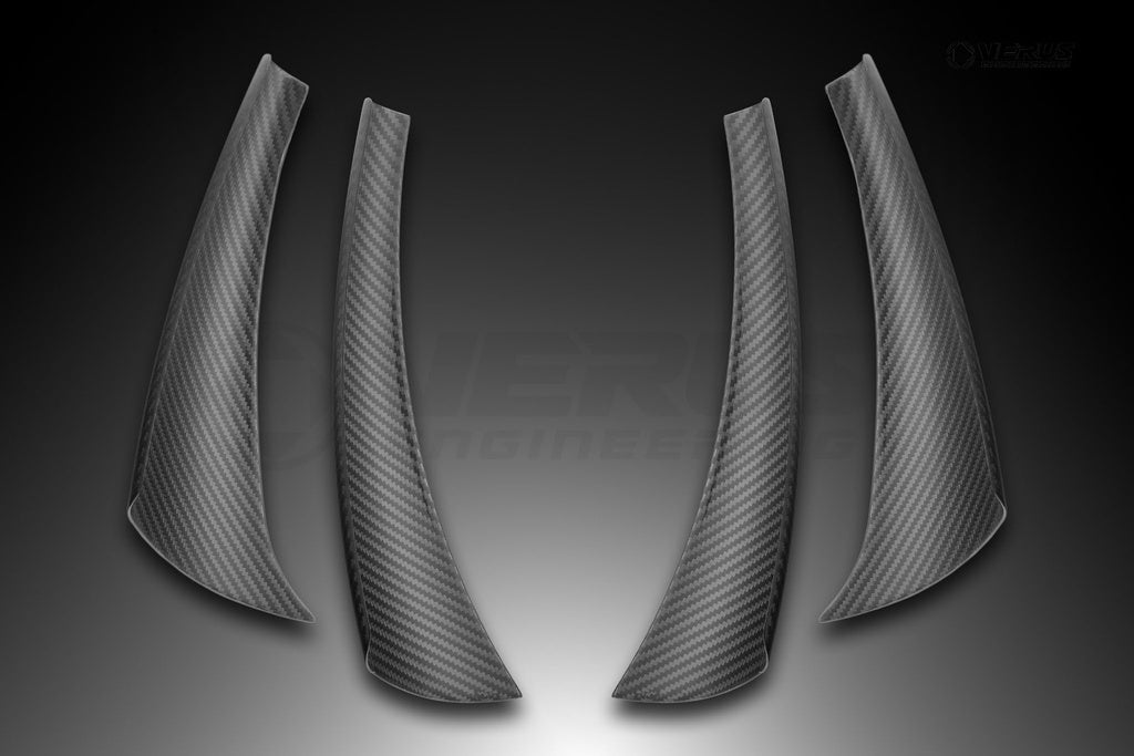 Verus - Dual Element Dive Plane (Canard) Kit - Corvette Z06(C8) - A0752A for 2020-2026 Chevrolet Corvette - package contents