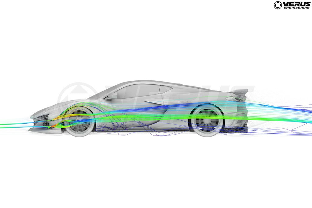 Verus - Dual Element Dive Plane (Canard) Kit - Corvette Z06(C8) - A0752A for 2020-2026 Chevrolet Corvette - close-up